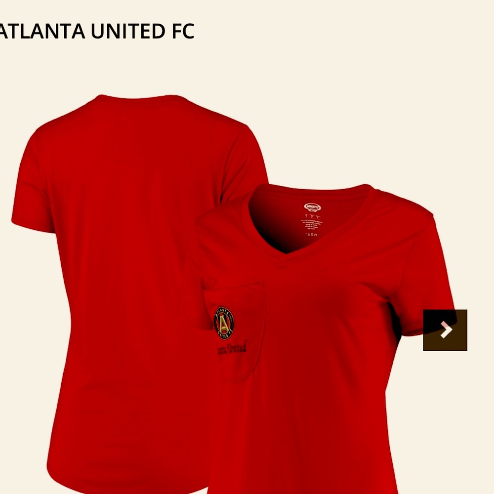 NWT Women’s MLS Atlanta United pocket tee